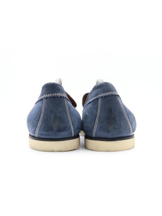 John Varvatos Men\'s 11 Blue Suede Slip On Loafers Hand Made in Italy Dress Shoes main image 11